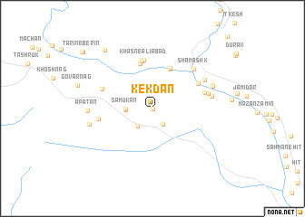 map of Kekdān