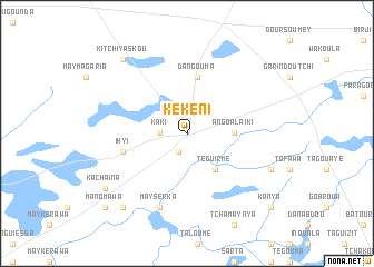 map of Kékéni