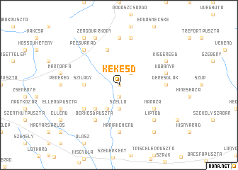 map of Kékesd