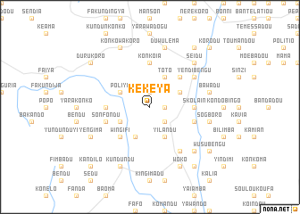 map of Kekeya