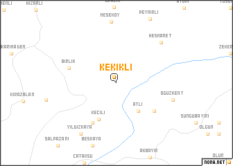 map of Kekikli