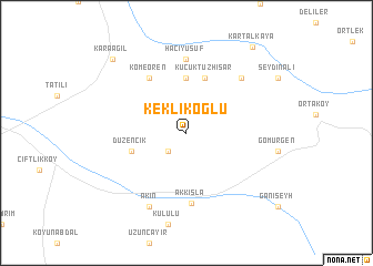 map of Keklikoğlu