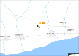 map of Këktëbe