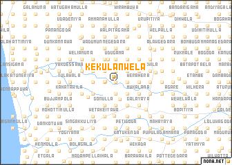 map of Kekulanwela