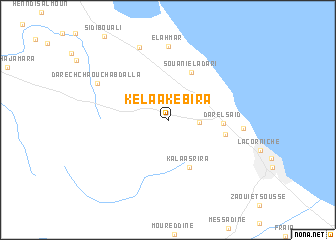 map of Kelaa Kebira