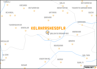 map of Kelah Rash-e Soflá