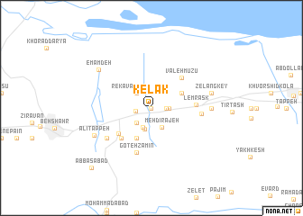 map of Kelāk