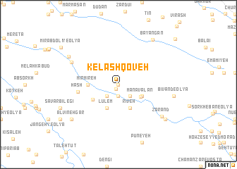 map of Kelāsh Qoveh