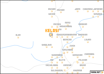 map of Kelāsī