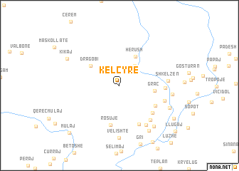 map of Këlcyrë