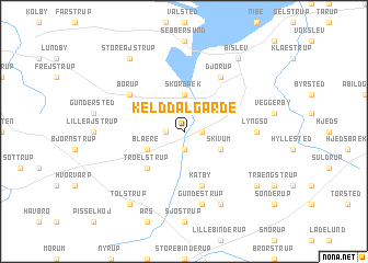 map of Kelddal Gårde