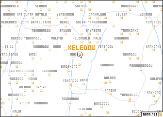 map of Kélédou