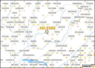 map of Kélédou