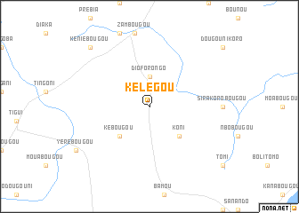 map of Kélégou