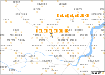 map of Kélékélé Kouka