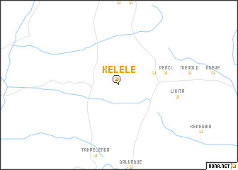 map of Kelele