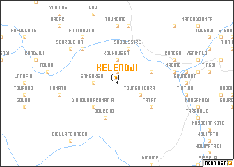 map of Kélendji