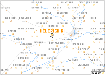 map of Keleriškiai