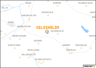 map of Kéleshalom