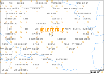 map of Kélété Talé