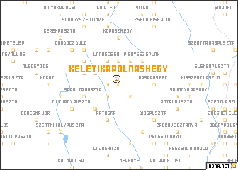 map of Keletikápolnáshegy