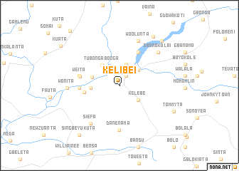 map of Kelibei