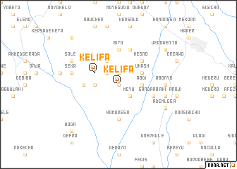 map of Kelīfa