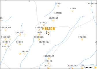 map of Kéligé