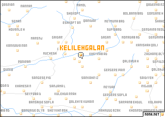 map of Kelīleh Galān