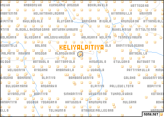 map of Keliyalpitiya