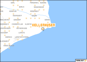 map of Kellenhusen