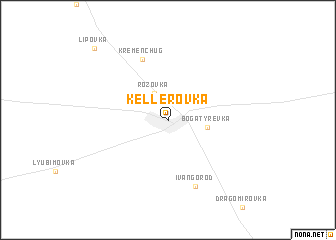 map of Kellerovka