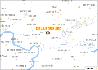 map of Kellersburg