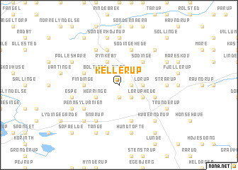 map of Kellerup