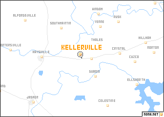 map of Kellerville