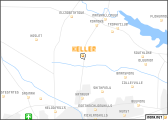 map of Keller