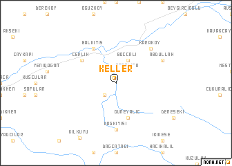 map of Keller