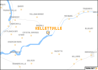map of Kellettville