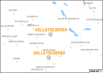 map of Kelleys Corner