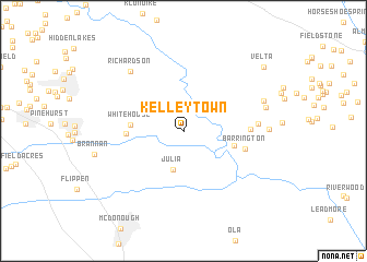 map of Kelleytown