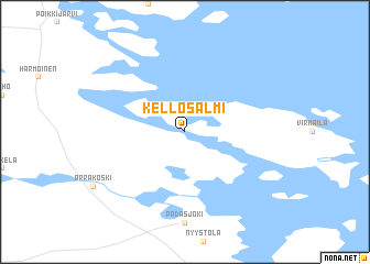 map of Kellosalmi