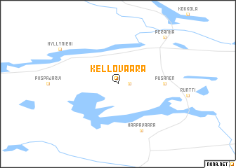 map of Kellovaara