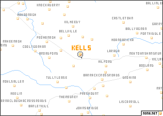 map of Kells