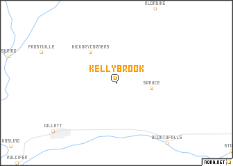 map of Kelly Brook