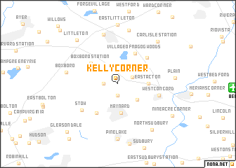 map of Kelly Corner