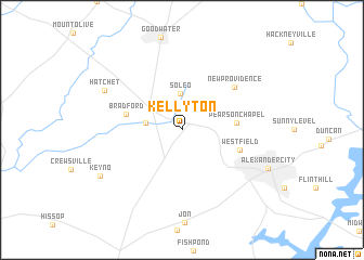 map of Kellyton