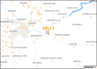 map of Kelly