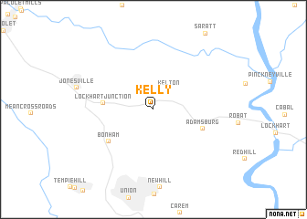 map of Kelly