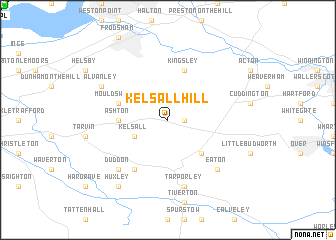 map of Kelsall Hill