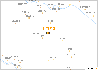 map of Kelsa